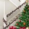 50 Feet Green Red Christmas Metallic Tinsel Twist Hanging Garland with Snowflake